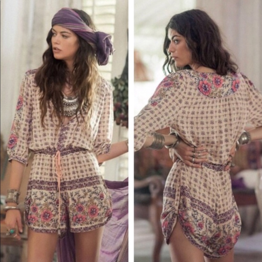 Spell and the Gypsy Creme and Peach romper.